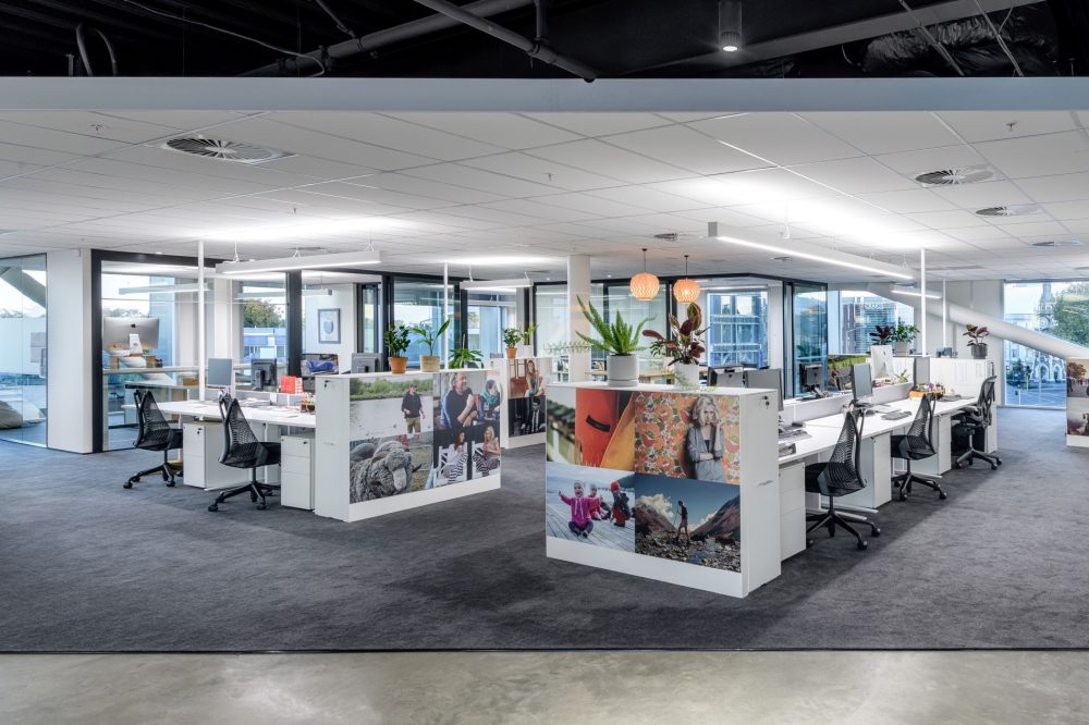 New Zealand Merino — showroom and workplace fit-out, Christchurch, by Angus Interiors