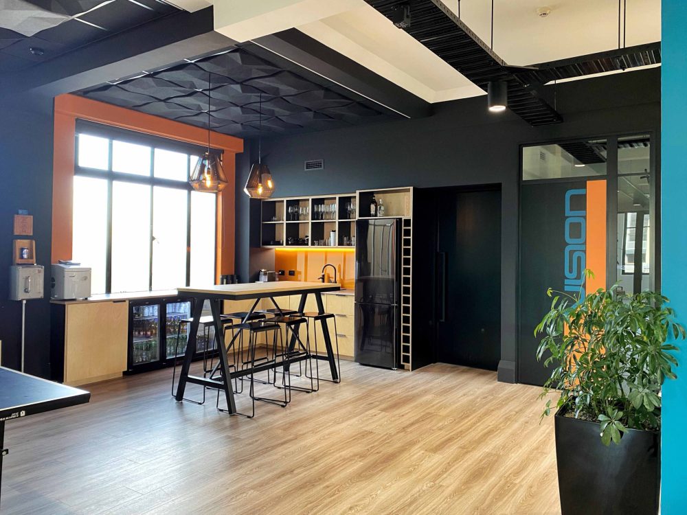 Vision Systems — office fit-out, by Angus Interiors