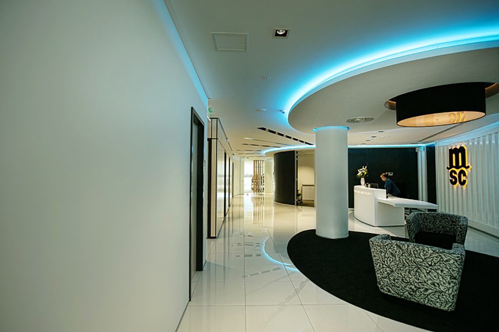 Mediterranean Shipping Company — office fit-out, by Angus Interiors