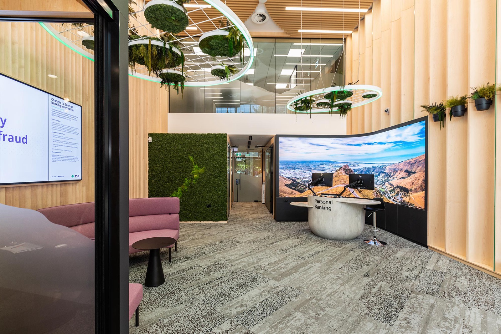 TSB Bank — award-winning commercial fit-out, Christchurch